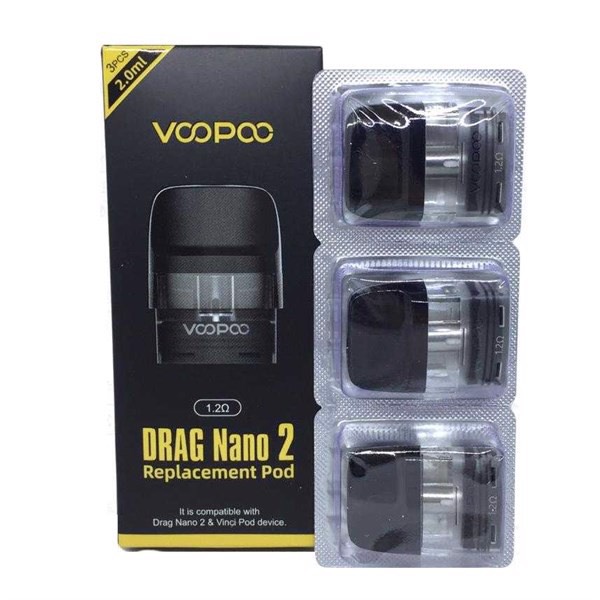 Pack 3 đầu pod cartridge 0.8 ohm thay thế cho vinci pod kit 15W by Voopoo