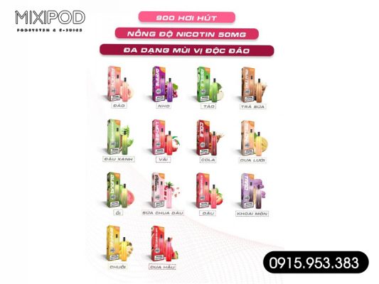 Khám phá về cấu tạo của pod dùng 1 lần