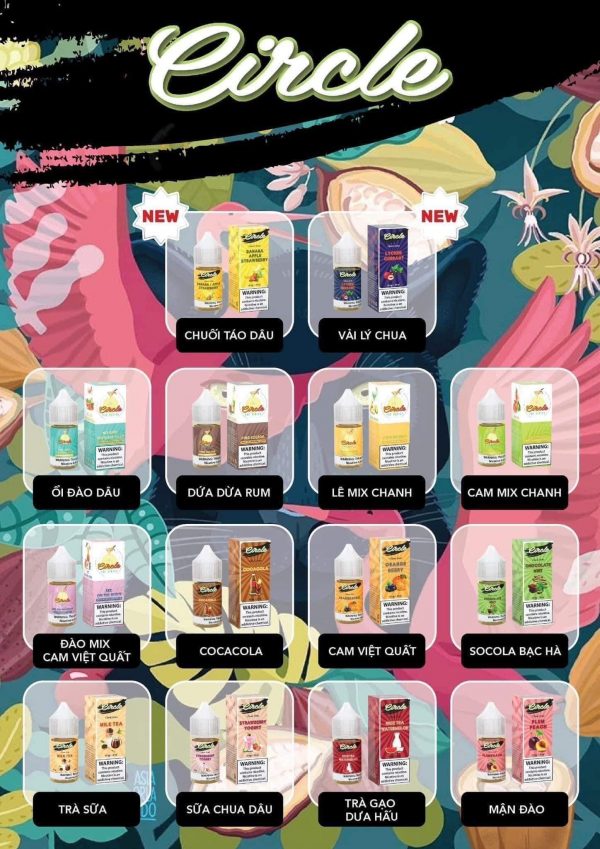 Circle Juice Saltnic 30MG và 50MG (14 vị)