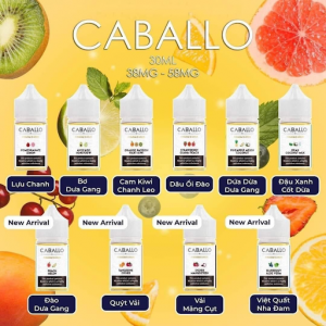 Tinh dầu Caballo Juice Saltnic 38/58MG (16 vị) Chính Hãng Anh Quốc