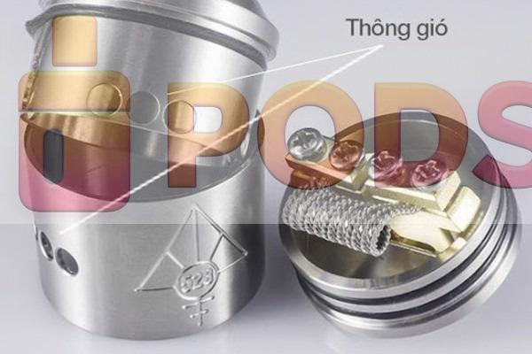 Lỗ thông gió bị đóng hoặc không thông với coil