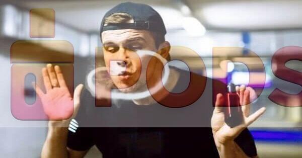 Vòng khói tạo thành hình khuyên mũi to như khuyên bò