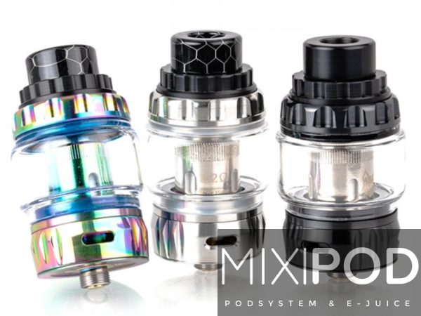 Tank vape thường được làm từ nhựa hoặc thủy tinh