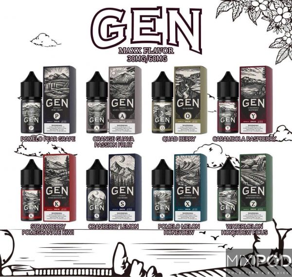 Tinh Dầu GEN Juice 30/60MG chính hãng giá rẻ