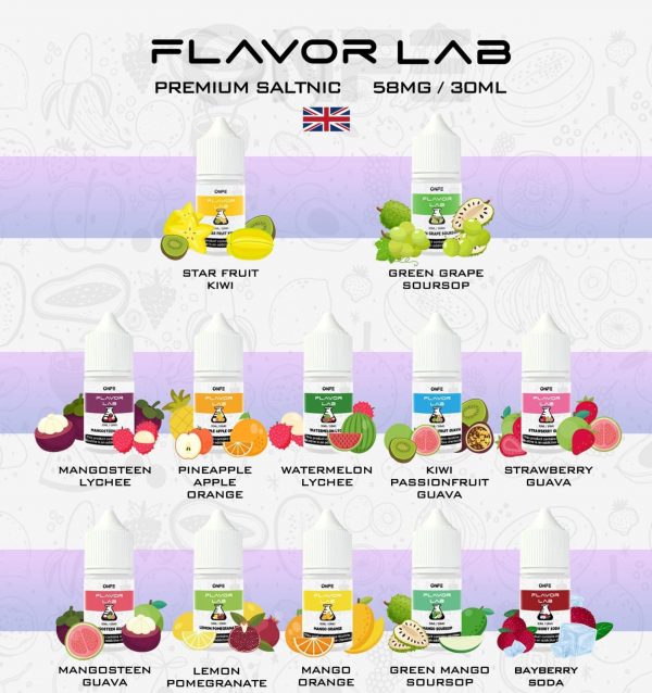 Tinh dầu ONFE Flavor Lab Juice 58MG - 12 Vị Đến từ Mỹ