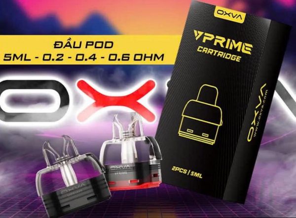 Đầu pod rỗng Oxva Vprime 5ml: 0.2, 0.4, 0.6,ohm chính hãng giá rẻ