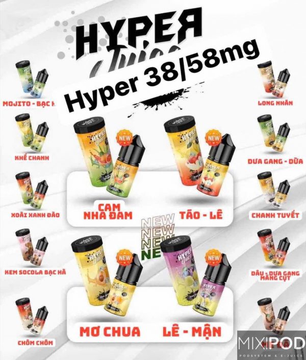 Hyper Juice 58MG Chính Hãng - Giá Rẻ Đủ Vị