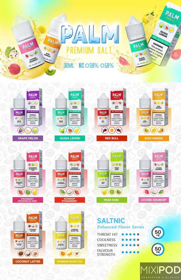 Palm Salt Juice 38/58MG Chính Hãng - Giá Rẻ từ Anh Quốc